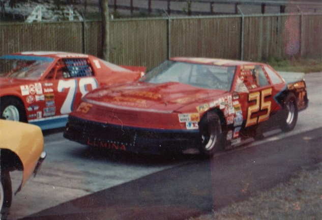 The Chevy Lumina owned by Al Berkey, shown here driven by Angelo Marcelli  (photo courtesy of Angelo Marcelli)
