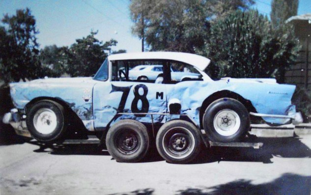 '56 Chevy which was also driven by Don Hood