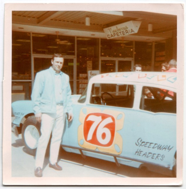 Tom and '57 Chevy later sold to Clyde Carlisle down at Redwood Acres.